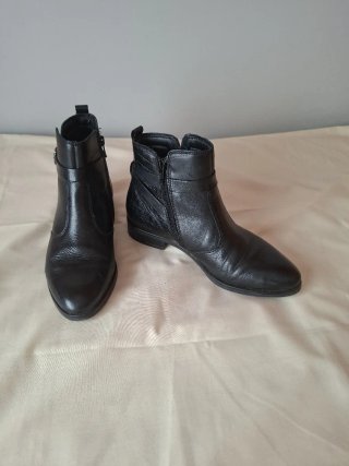 Botines negros piel mujer