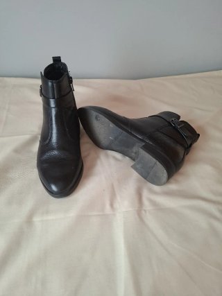 Botines negros piel mujer