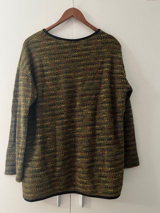 Jersey manga ancha con bufanda