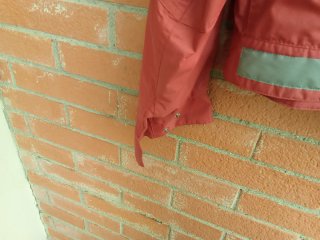 Giubbotto MMStaff Rosso con fodera scozzese,
