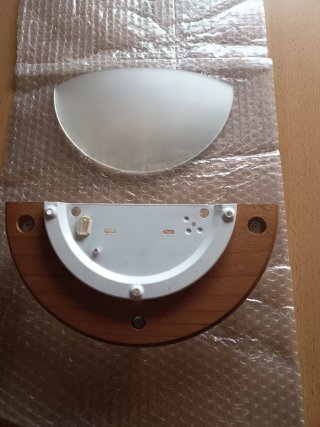 Apliques de pared madera y cristal (3 unidades)