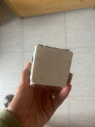 Vaso mosaico azul y verde