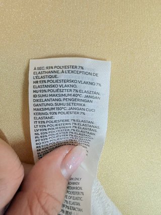 Vestido H&M asimétrico blanco Talla L