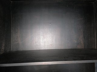 Mueble de salón madera y cristal