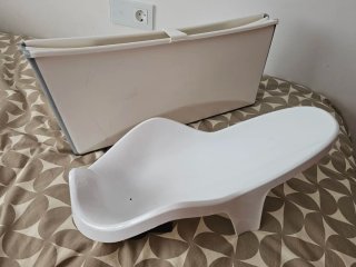 Bañera Stokke plegable con cuña de sujeción