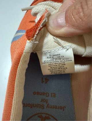 Zapatillas El Ganso Naranja y Azul