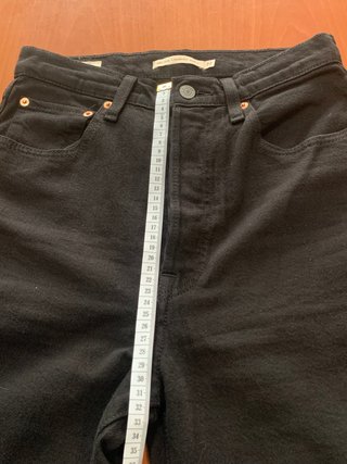 Levi's Ribcage Straight Ankle W27 L27 Negro