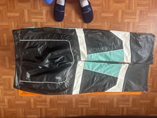 Pantalón Motorsport Negro y Turquesa