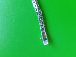 Pulsera estilo riviere plata 925 y circonitas