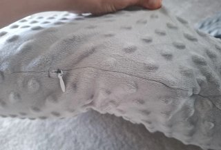 Cojín de lactancia doble gris