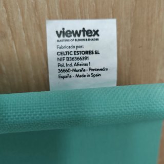 Estor enrollable turquesa