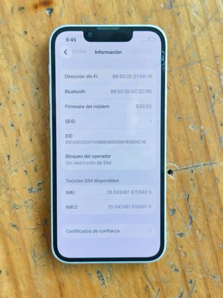 Iphone 13 mini 128GB Blanco