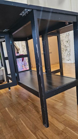 Mesa plegable negra