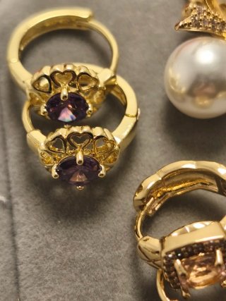Lote Pendientes Oro 18k