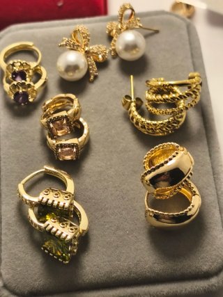 Lote Pendientes Oro 18k