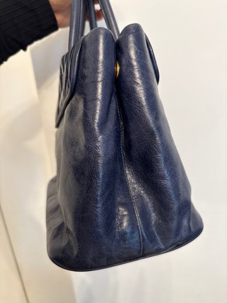 Borsa Miu Miu Blu Matelassé
