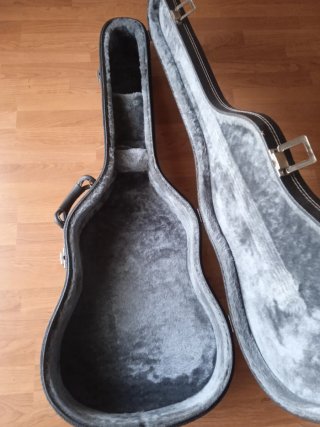 Funda Rígida Guitarra Acústica Negra