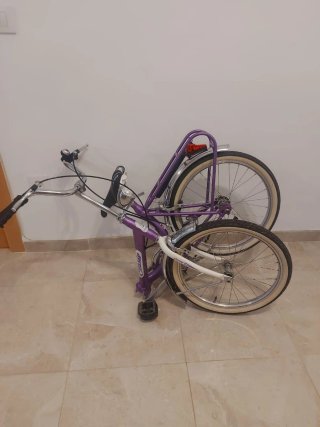Bicicleta Morada Plegable Cinzia