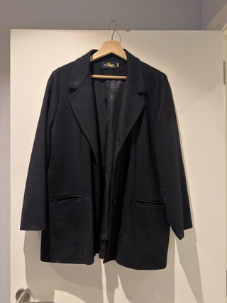 Blazer Oversized Negro Talla M - Marca Tenis