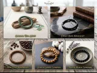 Pulseras de madera