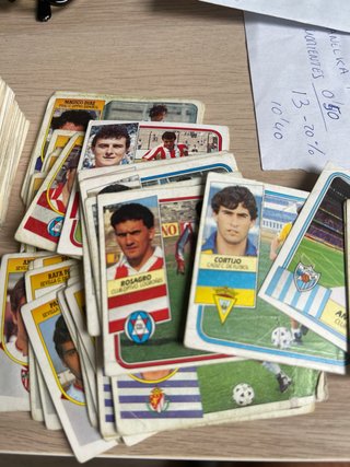 Lote cromos fútbol años 90