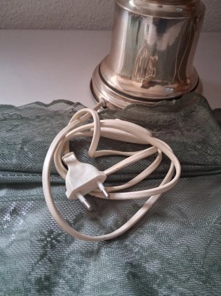Lampade da tavolo antiche argentate