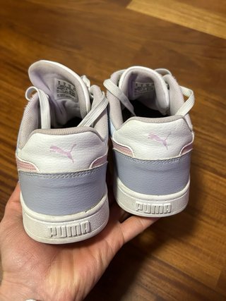 Scarpe Puma bianche, lilla e rosa