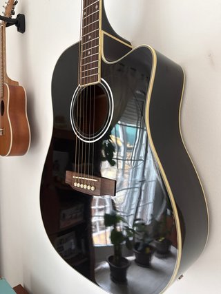 Guitarra Electroacústica Harley Benton HBD120CE BK