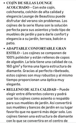 Cojín de asiento Beautissu Gris Claro 60x60x10