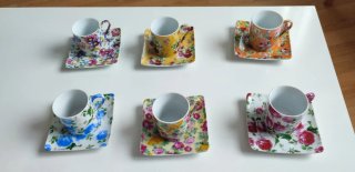 Juego 6 Tazas Café Giordano di Ponzano