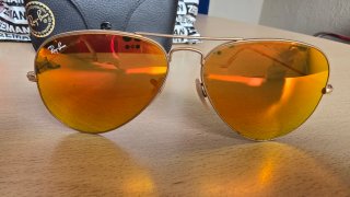 Gafas de sol Ray-Ban RB3025 Aviator Doradas Naranj