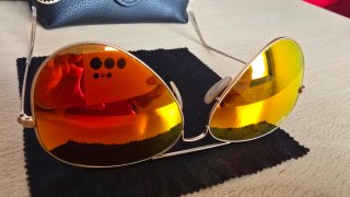 Gafas de sol Ray-Ban RB3025 Aviator Doradas Naranj