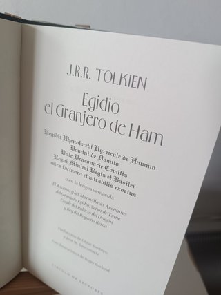 Libro "Egidio, el granjero de Ham" de JRR Tolkien