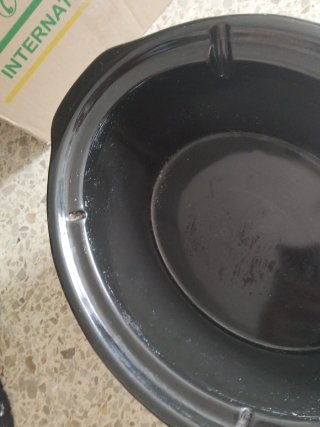 Olla de cocción lenta Crock-Pot negra