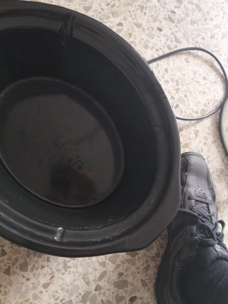 Olla de cocción lenta Crock-Pot negra