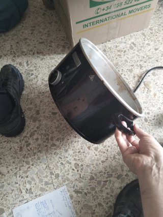 Olla de cocción lenta Crock-Pot negra