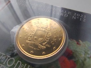 Coincard Vaticano 2021 N°12 50 céntimos