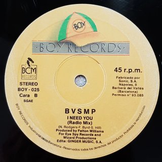 Bvsmp, I Need You / Techno Rap 80s