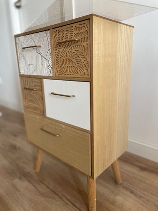 Mesita Noche Maisons Du Monde Madera y Metal