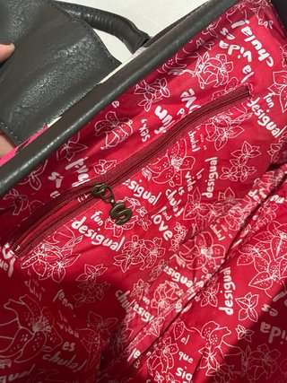 Bolso vintage estampado asas