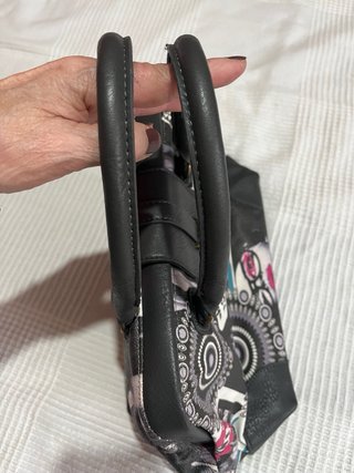 Bolso vintage estampado asas