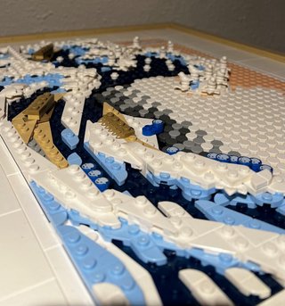 Lego Gran Ola de Hokusai