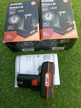 2 Baterías Parkside 4Ah 12V PAPK 12 B3