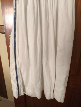 Vestido largo Zara bordado blanco