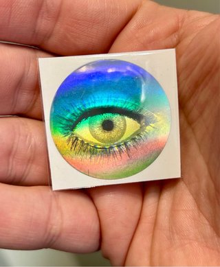 Ojo 3D Holográfico Vintage