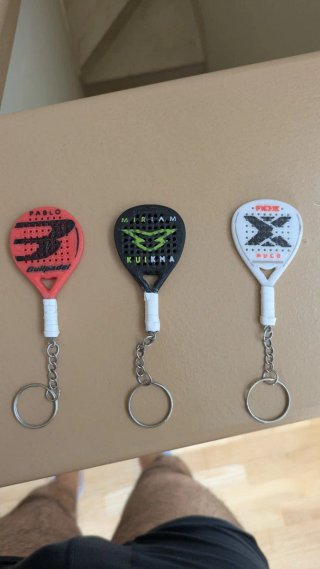 Llavero Raqueta Pádel [+ NOMBRE PERSONALIZADO]