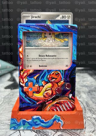 Expositor Fanart Cartas Pokémon Estilo Game Boy