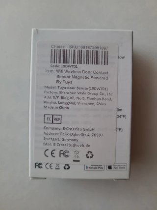 Sensor Wi-Fi Puerta/Ventana Inteligente