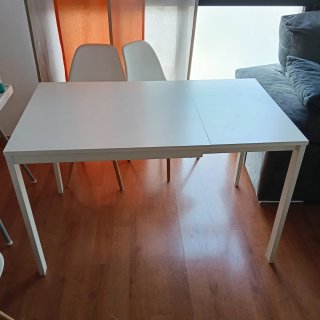Mesa de comedor VANGSTA 80/120x70 Blanca