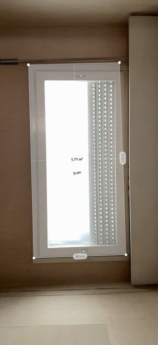 Ventana abatible cristal translúcido 100x200cm